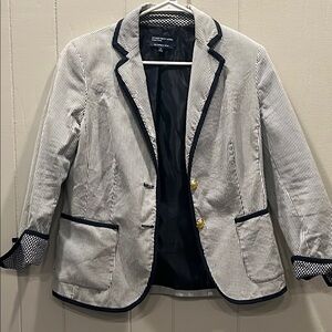 Brooks Brothers Striped Blazer - Black and White